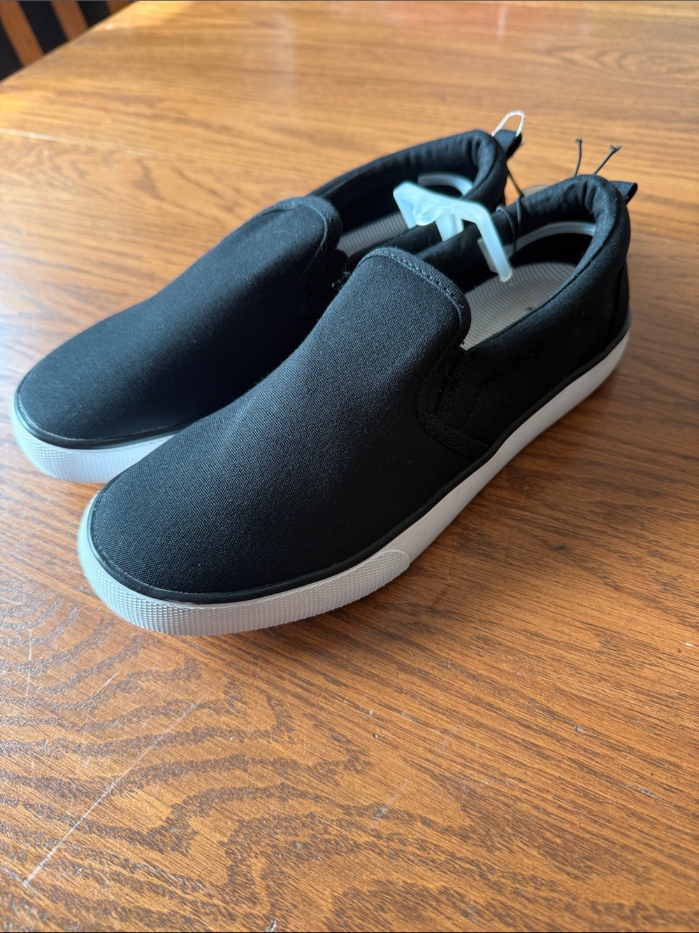 a new day Black Slip-On Canvas Loafers